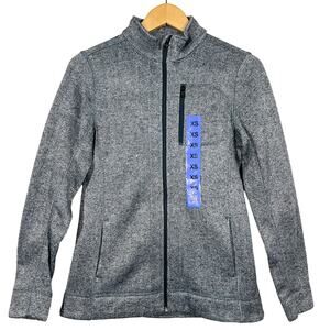 NEW! Marc New York Full Zip Heringbone Jacket Mock Neck Athletic - XS